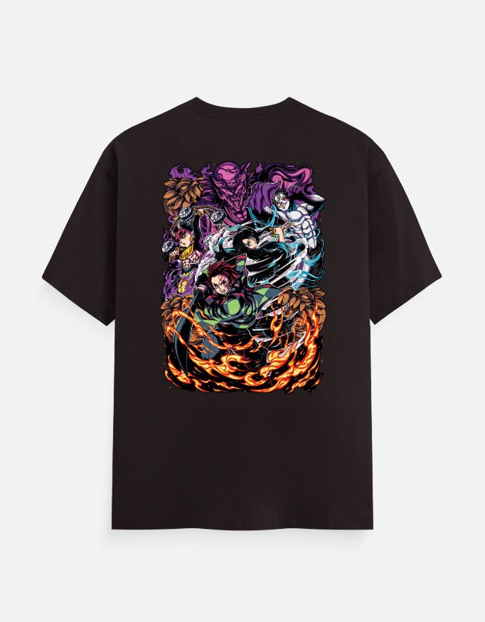 Men's Classic Demon Slayer (back Printed) T-Shirt - Fable Attire