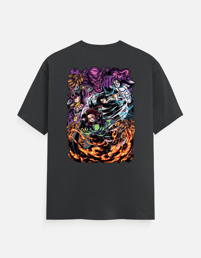 Men's Classic Demon Slayer (back Printed) T-Shirt - Fable Attire