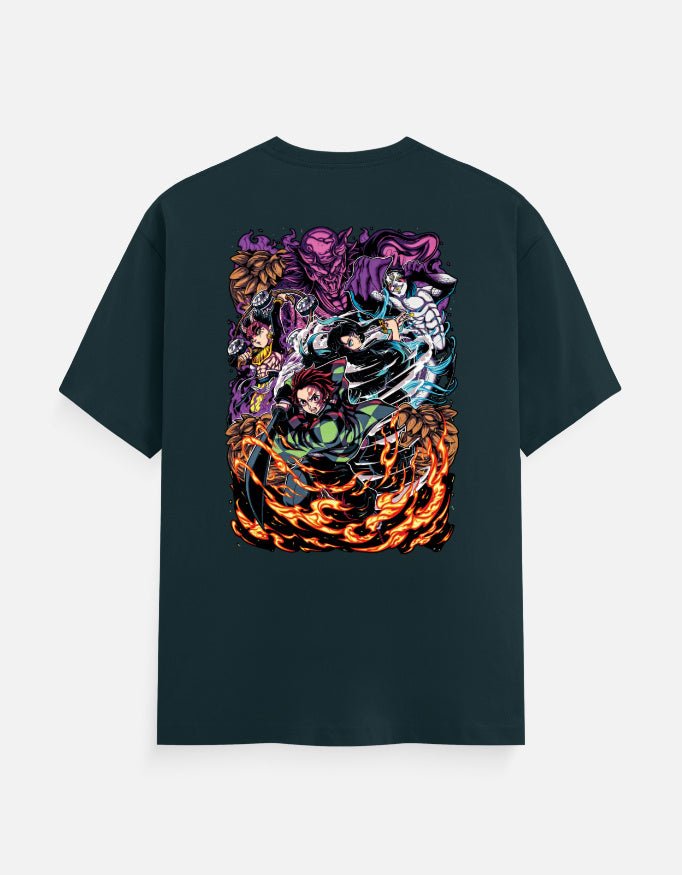 Men's Classic Demon Slayer (back Printed) T-Shirt - Fable Attire