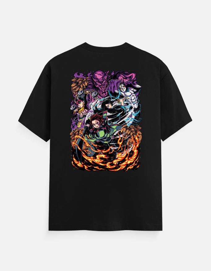 Men's Classic Demon Slayer (back Printed) T-Shirt - Fable Attire