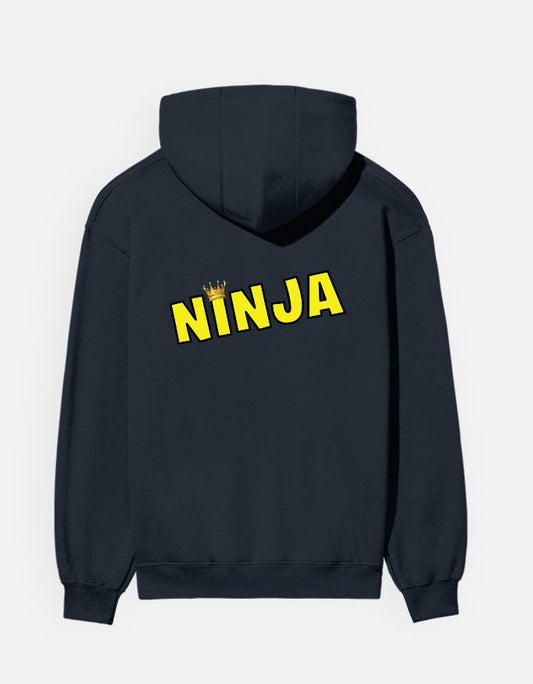 Men's ninja back printed Hoodie - Fable Attire